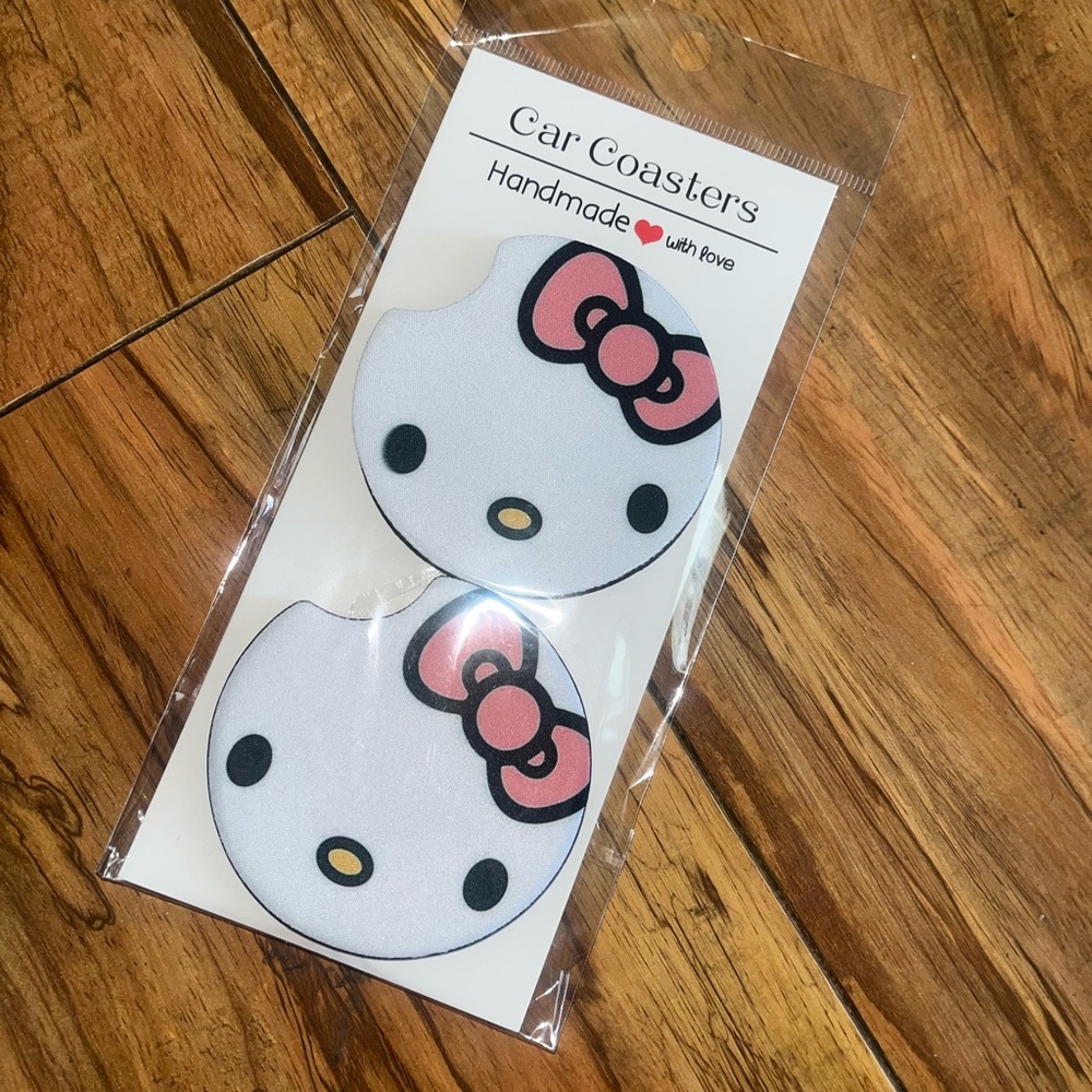 Hello Kitty car coasters